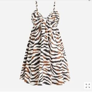 🎁 J Crew Zebra stripe mini dress
